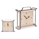 HORLOGE DE TABLE CARRÉ AVEC POIGNÉE