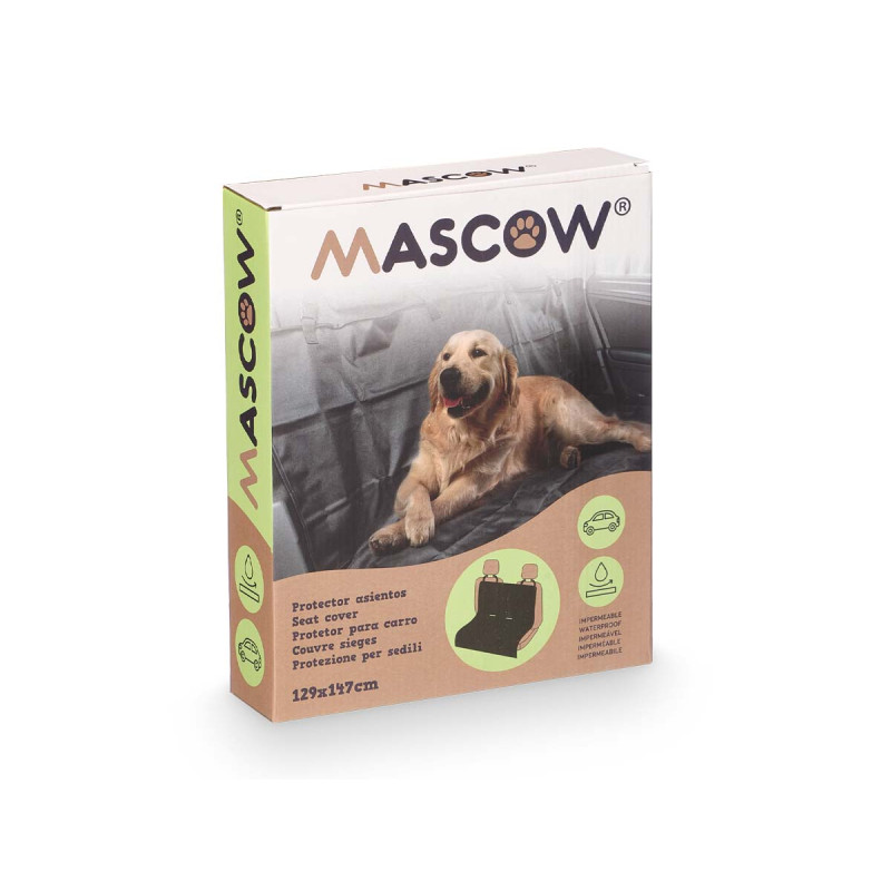 BLACK FABRIC PET SEAT COVER 