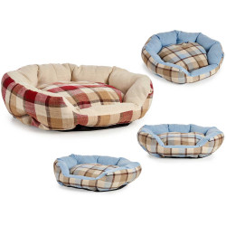 CUNA MASCOTA OVAL TELA CUADROS SURT 2