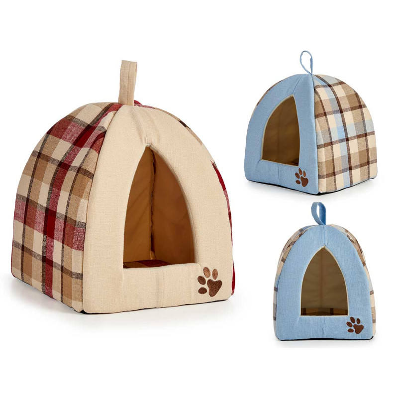 LIT CHAT ANIMAL DE COMPAGNIE TOILE CARRES SET 2 