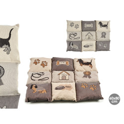 CUNA MASCOTA RECT BORDADA GR 2 COL MIX