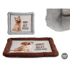 CUNA MASCOTA RECT PERROS 2 COL MIX