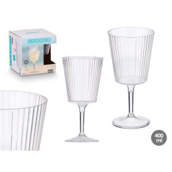 CALICE RIGHE TRASPARENTE 400 ML